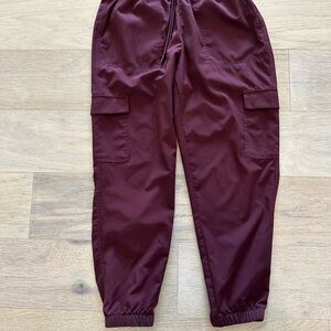 Old Navy Red Joggers with Elastic Cuffs